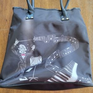 Piano Music Shoulder Tote Bag